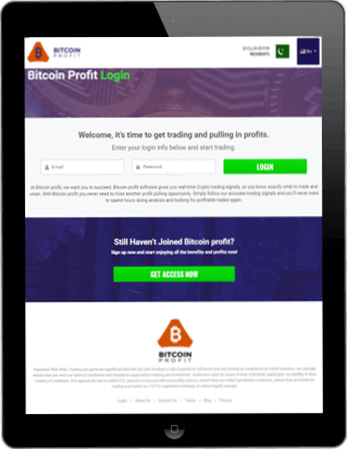 Bitcoin Profit - Login Process